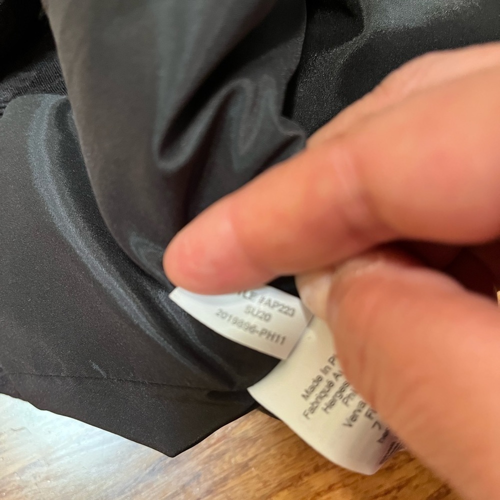 NWT! J. Crew strapless black empire waist cocktail lined zip-up dress. Size 4 - Picture 7 of 14